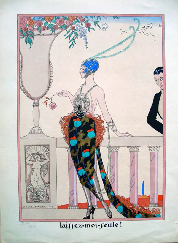 Laissez Moi Seule! 1919 By George Barbier