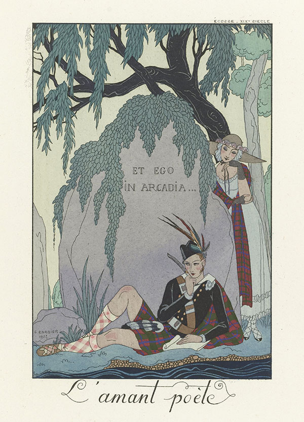 L'amant Poete by George Barbier | Oil Painting Reproduction
