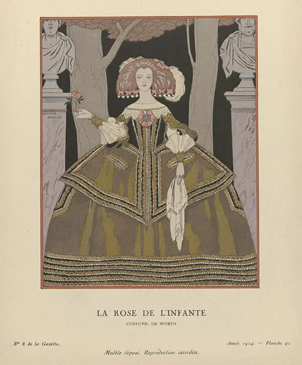 La Rose de l'infante By George Barbier