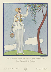 La Saison des Prunes Mirabelles By George Barbier