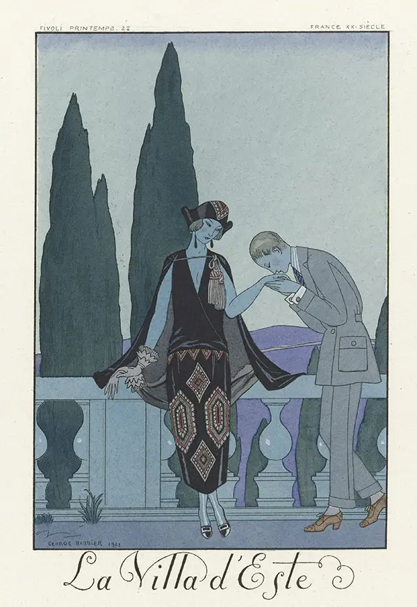 La Villa D'este By George Barbier