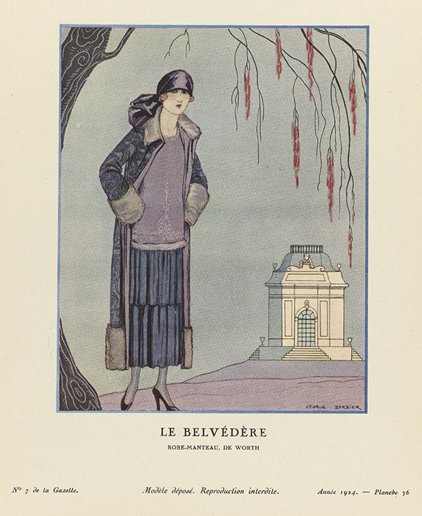 Le Belvedere by George Barbier | Oil Painting Reproduction