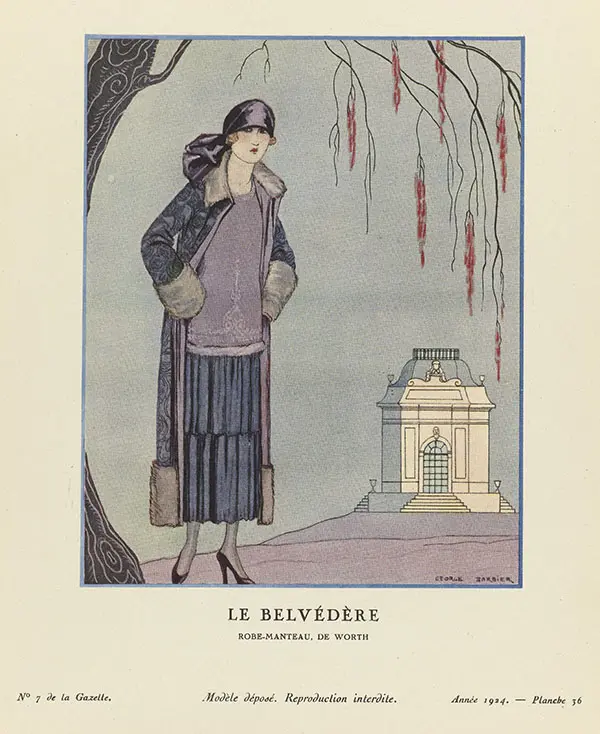 Le Belvedere By George Barbier