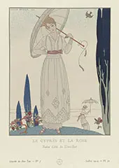 Le Cypres et La Rose By George Barbier