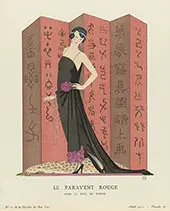 Le Paravent Rouge By George Barbier