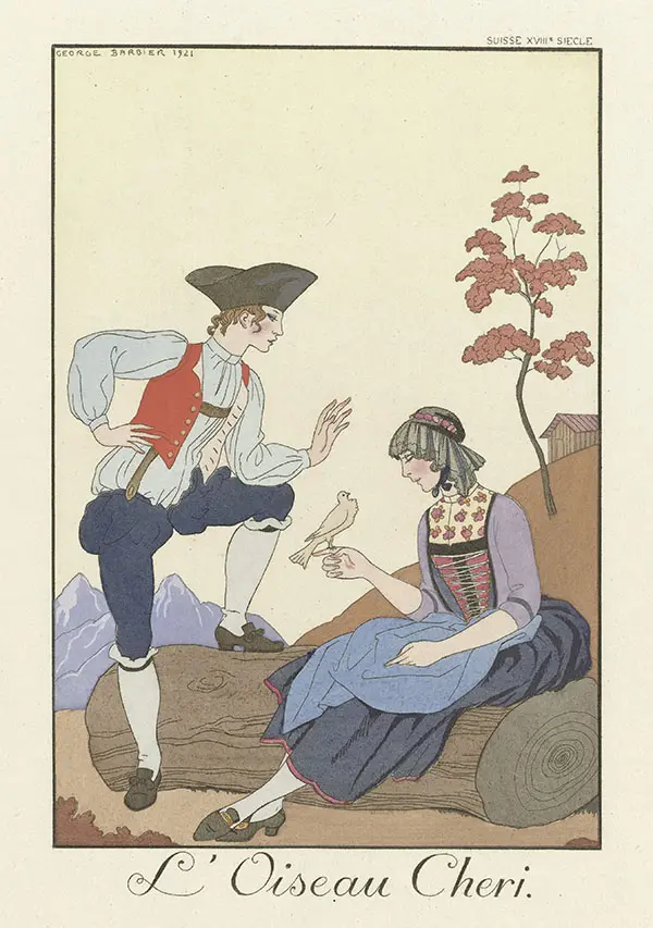 L'oiseau Cheri By George Barbier