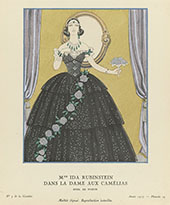 Mme Ida Rubinstein Dans La Dame aux Camelias By George Barbier