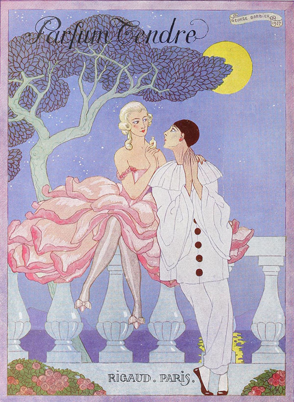 Parfum Tendre 1922 by George Barbier | Oil Painting Reproduction