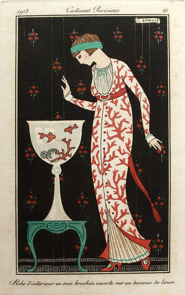 Robe D'interieur by George Barbier | Oil Painting Reproduction