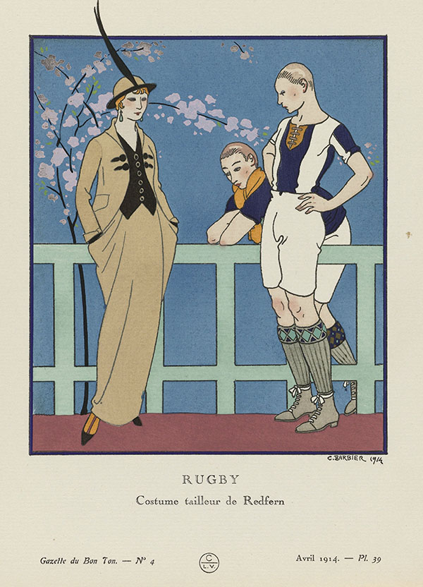 Rugby by George Barbier | Oil Painting Reproduction