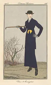 Une Amazone from Costumes Parisiens 1913 By George Barbier