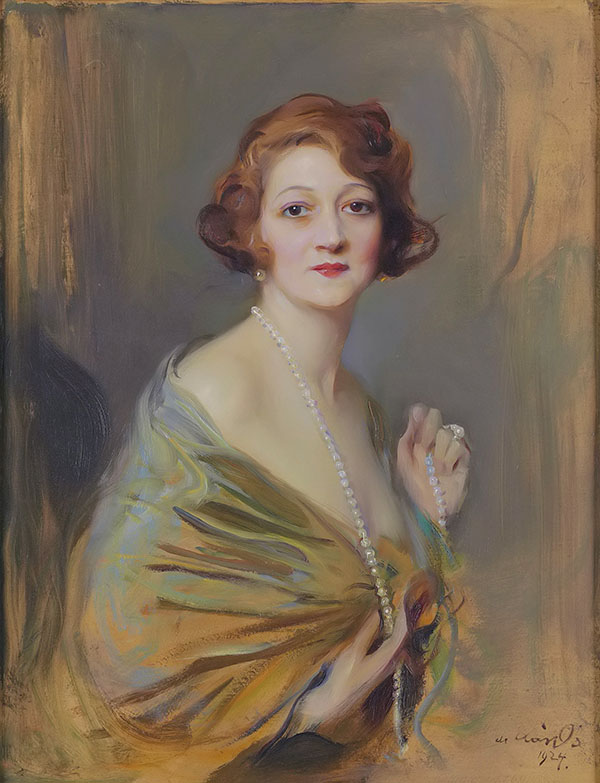 Edith Dresselhuys 1924 by Philip de Laszlo | Oil Painting Reproduction