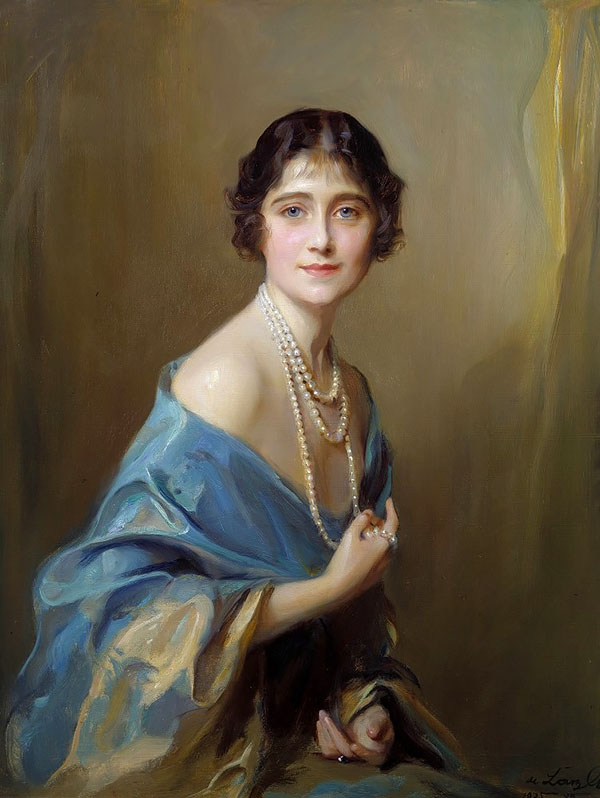 Elizabeth Angela Marguerite Bowes Lyon 1925 | Oil Painting Reproduction
