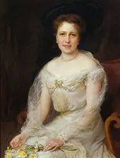 Hereditary Princess Emanuel Zu Salm Salm nee Archduchess Maria Christina of Austria By Philip de Laszlo