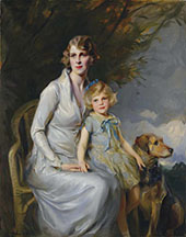Mrs. Paul Bridgeman and his Daughter By Philip de Laszlo