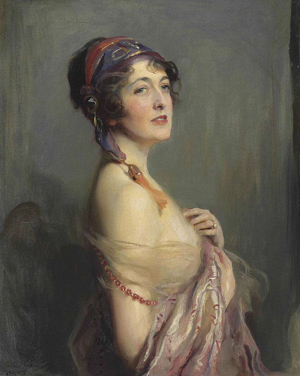 Mrs. Wilfrid Ashley 1920 by Philip de Laszlo | Oil Painting Reproduction