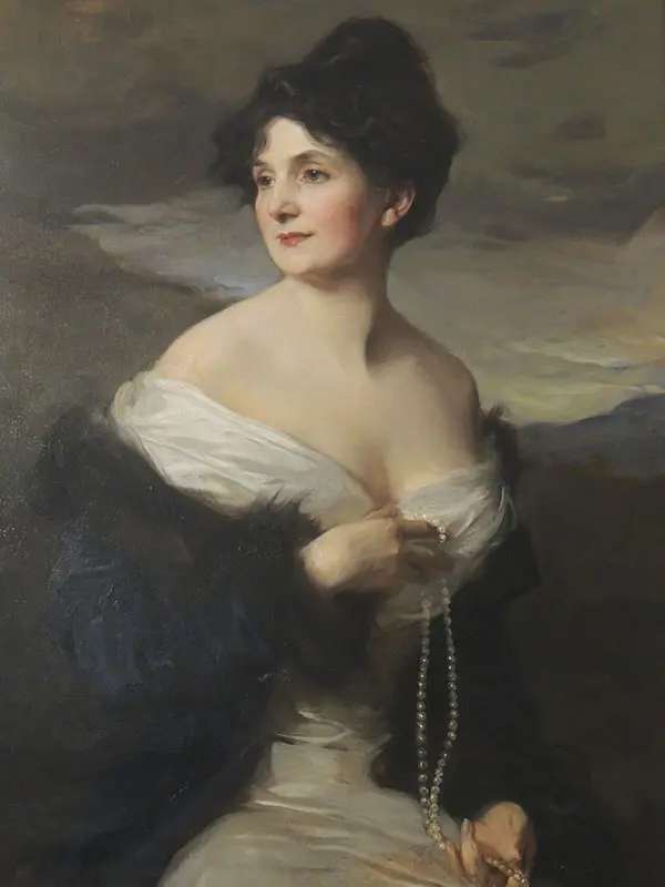 Portrait de La Vicomtesse de Fontenay By Philip de Laszlo