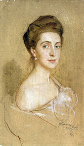 Portrait of a Lady with a Pearl 1898 By Philip de Laszlo