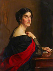 Portrait of Bertha Phillpotts 1921 By Philip de Laszlo
