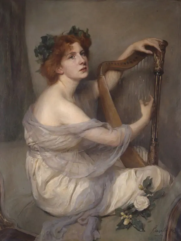 Portrait of Catherine Baroness Emile Beaumont D'erlanger 1899 By Philip de Laszlo