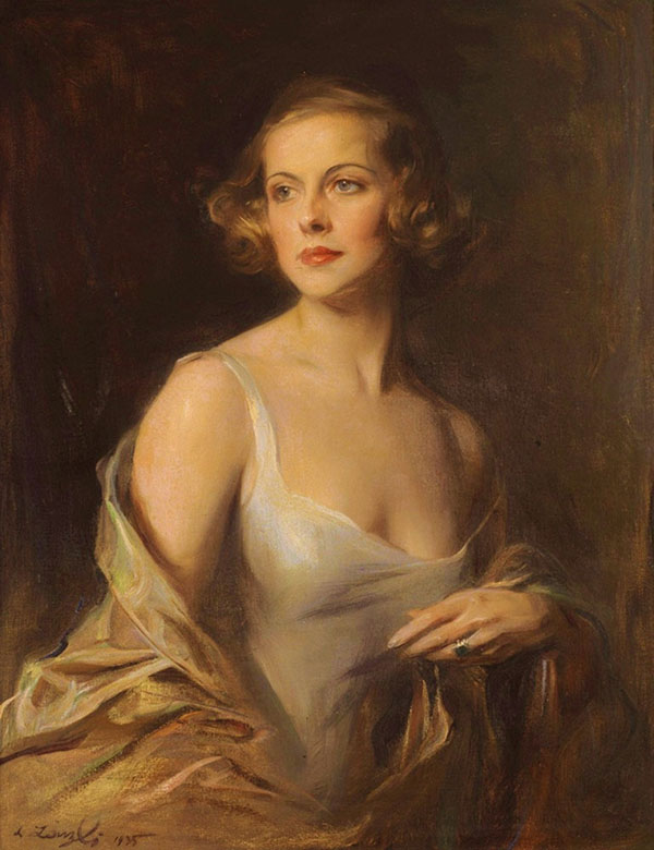 Portrait of Helene Charlotte de Berquely Richards 1935 | Oil Painting Reproduction