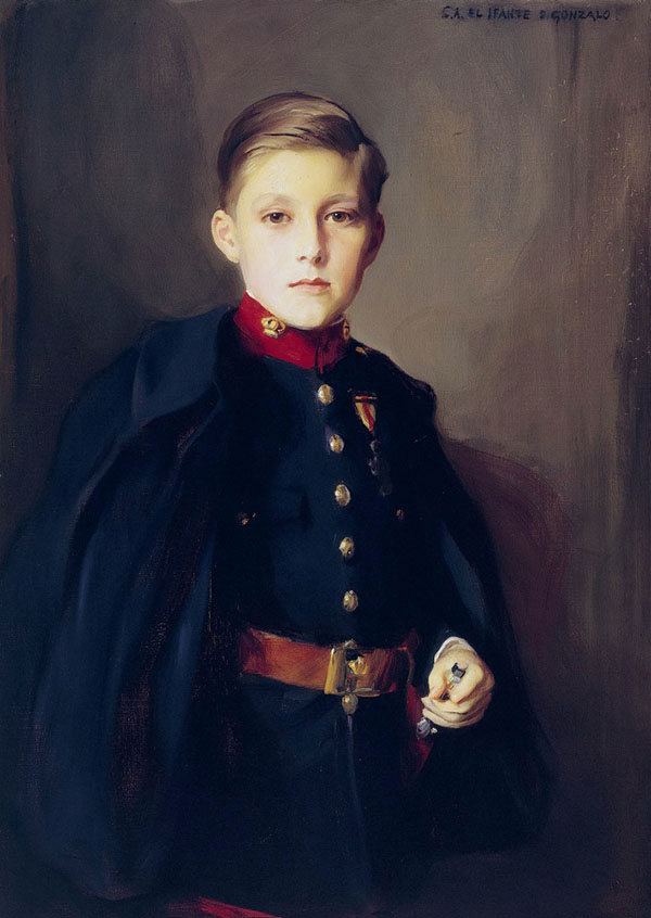 Portrait of Infante Gonzalo of Spain Son of Alfonso XIII 1927 | Oil Painting Reproduction
