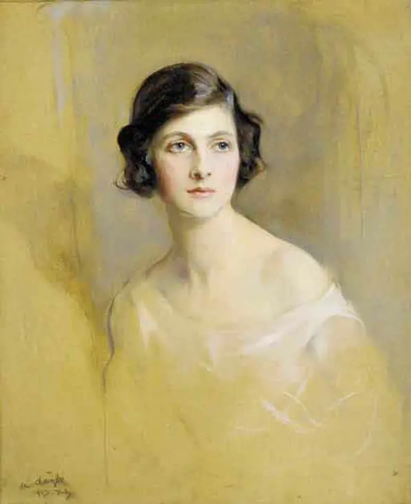 Portrait of Lady Rachel Cavendish Later Viscountess Stuart of Findhorn 1916 By Philip de Laszlo