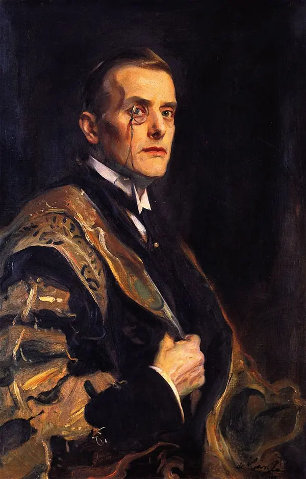 Portrait of The Rt. Hon Sir Austen Chamberlain 1920 By Philip de Laszlo
