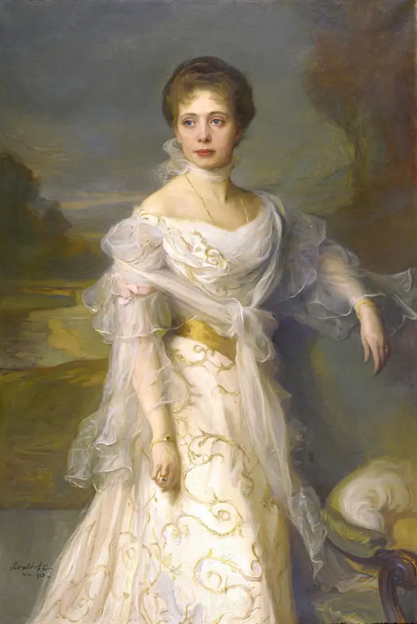 Princess Aloys von Liechtenstei, Elisabeth Archduchess of Austria By Philip de Laszlo