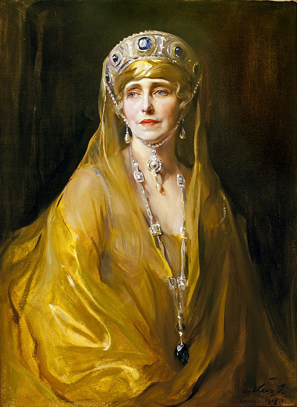 Queen Marie of Romania nee Princess Marie of Edinburgh 1923 | Oil Painting Reproduction