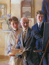 Self Portrait with Family 1918 By Philip de Laszlo