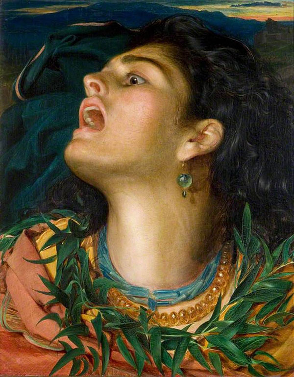 Cassandra by Frederick Sandys | Oil Painting Reproduction