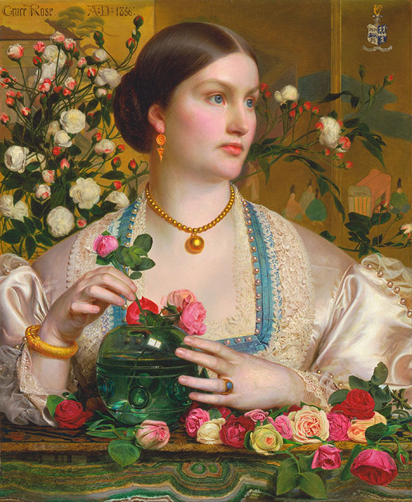 Grace Rose 1866 by Frederick Sandys | Oil Painting Reproduction