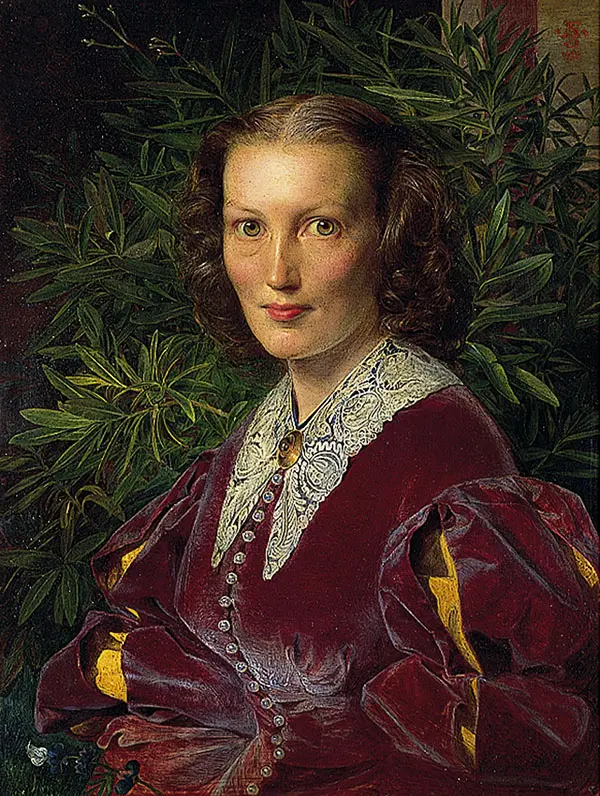 Hannah Louisa Mrs. William Clabburn By Frederick Sandys