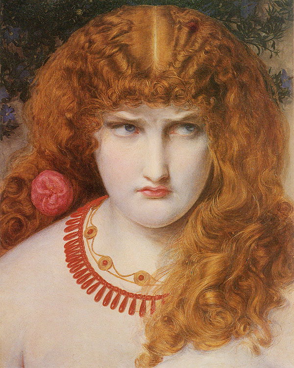 Helen of Troy 1867 by Frederick Sandys | Oil Painting Reproduction