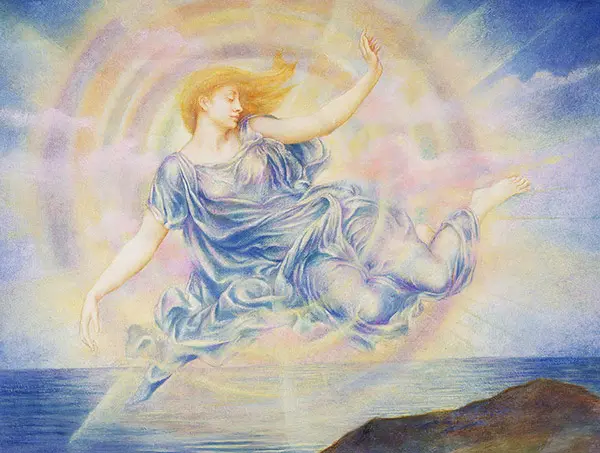 Evening Star over The Sea By Evelyn de Morgan