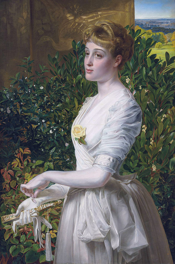 Julia Smith Caldwell 1890 by Frederick Sandys | Oil Painting Reproduction