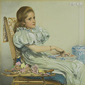 Portrait of Miss Doris Simonette Catto By Frederick Sandys