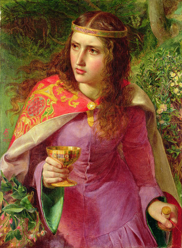 Queen Eleanor 1858 by Frederick Sandys | Oil Painting Reproduction