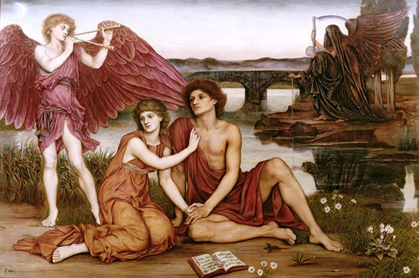 Love's Passing by Evelyn de Morgan | Oil Painting Reproduction