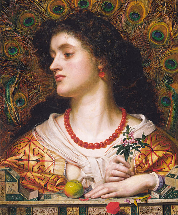 Vivien 1863 by Frederick Sandys | Oil Painting Reproduction