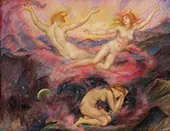 Night and Dawn By Evelyn de Morgan