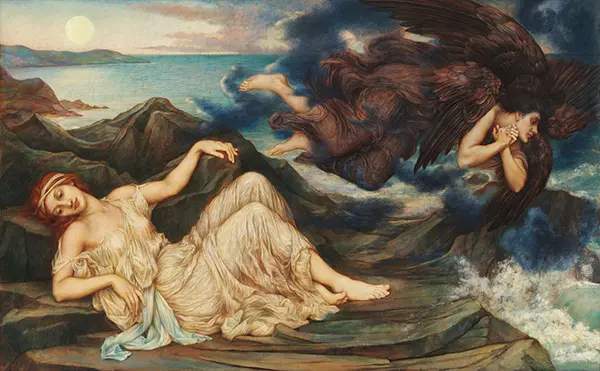 Port After Stormy Seas 1905 By Evelyn de Morgan