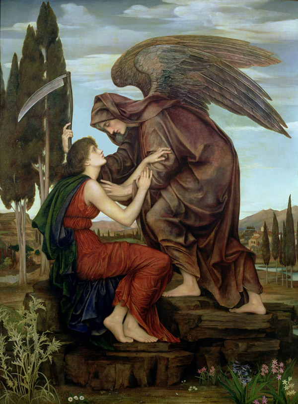 The Angel of Death by Evelyn de Morgan | Oil Painting Reproduction