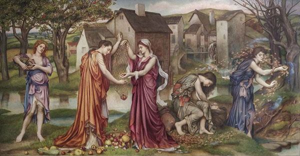 The Cadence of Autumn 1905 by Evelyn de Morgan | Oil Painting Reproduction