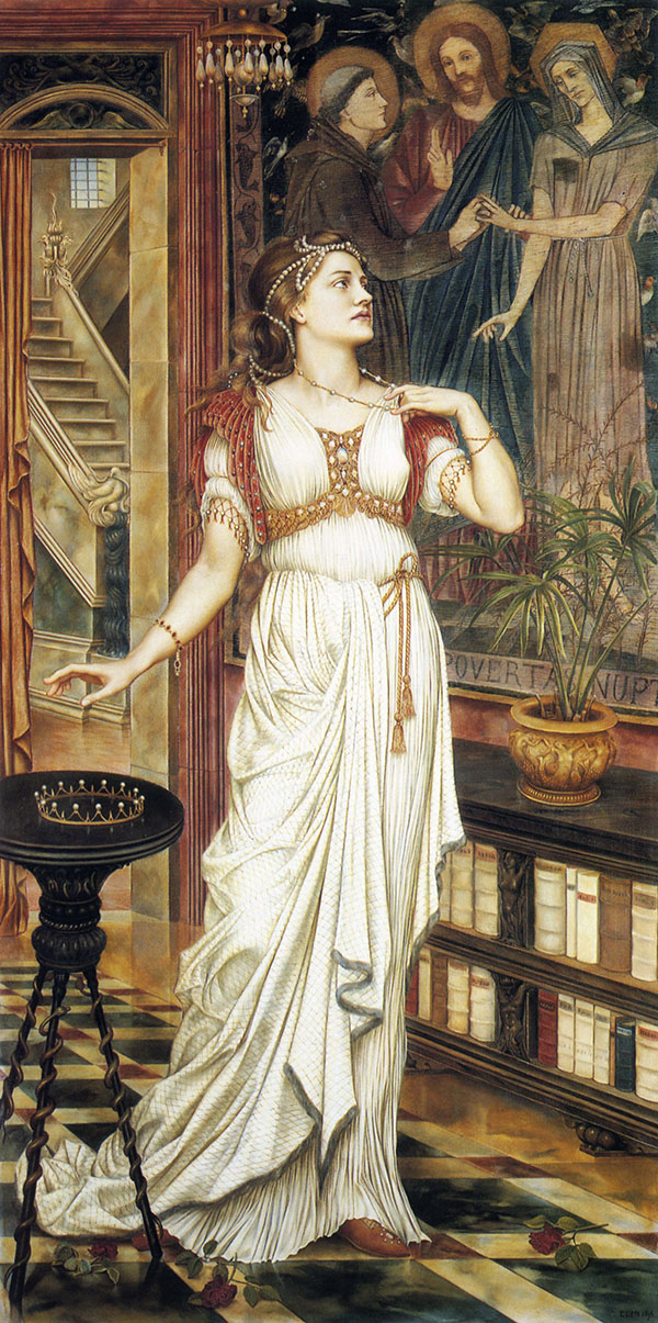 The Crown of Glory 1896 by Evelyn de Morgan | Oil Painting Reproduction