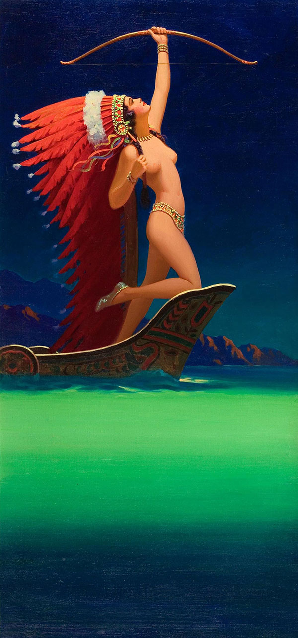 Flaming Arrow 1936 by Edward Mason Eggleston | Oil Painting Reproduction