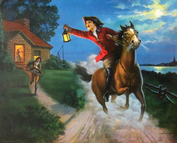 Midnight Ride of Paul Revere 1933 | Oil Painting Reproduction