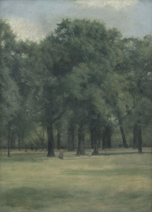 At The foot of The Trees Kensington Gardens | Oil Painting Reproduction