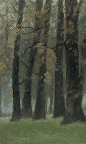 Clump of Trees Twilight Kensington Gardens 1900 By Paul Fordyce Maitland